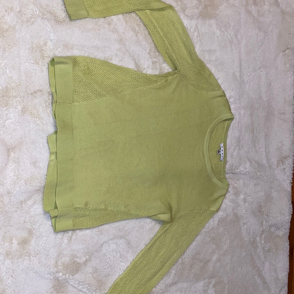 Neon yellow cabi sweater